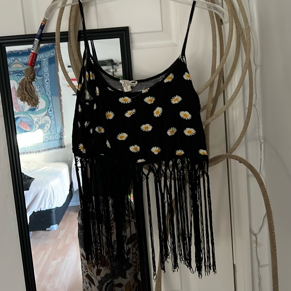 LA hearts cropped daisy tank